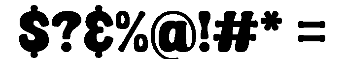 Mono Blast Regular Font OTHER CHARS
