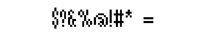 Mono Circuit Medium Font OTHER CHARS