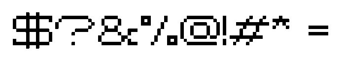 MonoMatrix Font OTHER CHARS