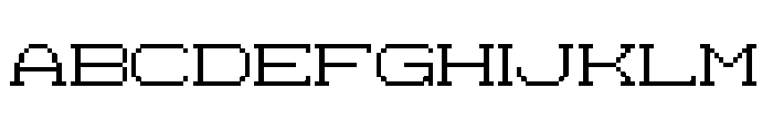 MonoMatrix Font UPPERCASE