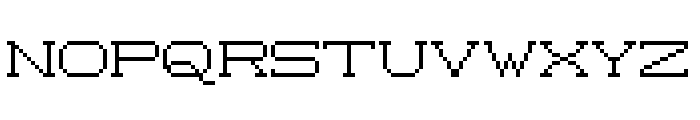 MonoMatrix Font UPPERCASE