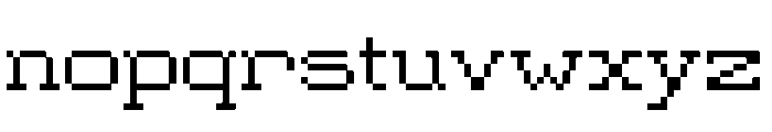 MonoMatrix Font LOWERCASE