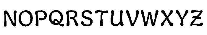 Monoc Regular Font LOWERCASE