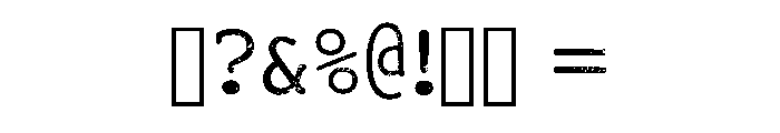 Monochrome Writer Regular Font OTHER CHARS
