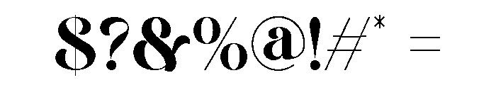 Monogo Font OTHER CHARS