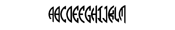 Monogram Badge Font UPPERCASE