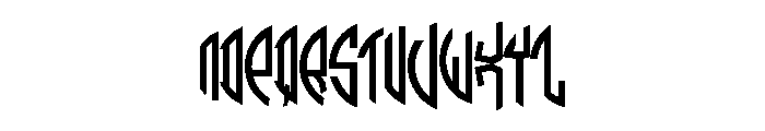 Monogram Badge Font UPPERCASE