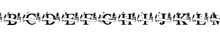 Monogram Halloween Font UPPERCASE