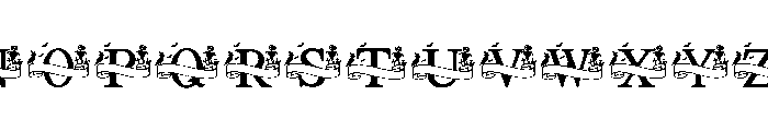 Monogram Halloween Font UPPERCASE