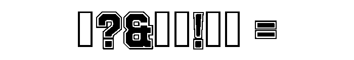 Monogram Retro Regular Font OTHER CHARS