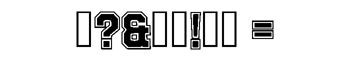 Monogram Slab Serif Regular Font OTHER CHARS