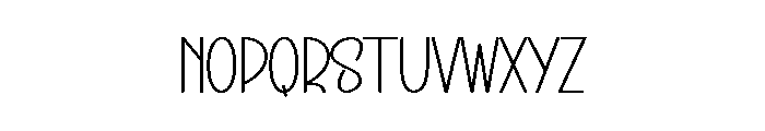 Monography Font LOWERCASE