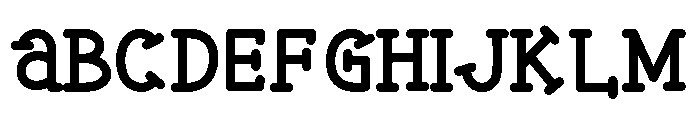 Monoheart Font UPPERCASE