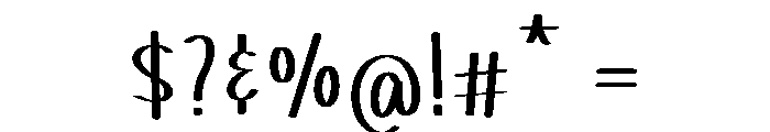 Monoline Handwriting Font OTHER CHARS