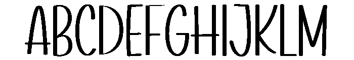 Monoline Handwriting Font UPPERCASE