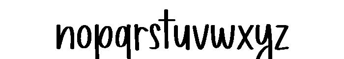 Monoline Handwriting Font LOWERCASE