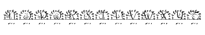 Monoluxe SPlit Monogram Font UPPERCASE