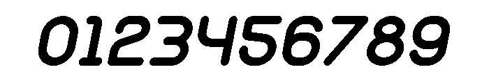Monoround Italic Font OTHER CHARS