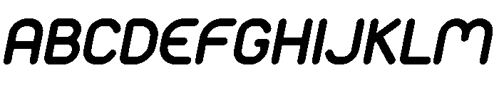 Monoround Italic Font UPPERCASE