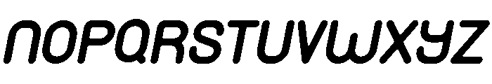 Monoround Italic Font UPPERCASE