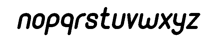 Monoround Italic Font LOWERCASE