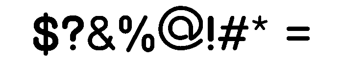 Monoround Font OTHER CHARS