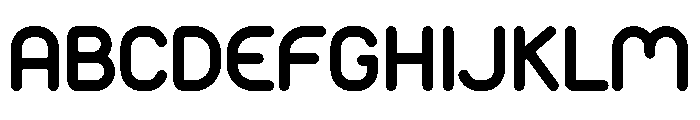 Monoround Font UPPERCASE