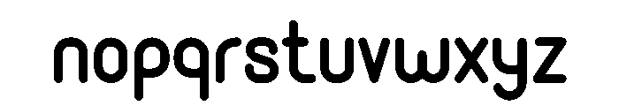 Monoround Font LOWERCASE