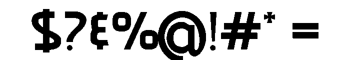 Monoscope Regular Font OTHER CHARS