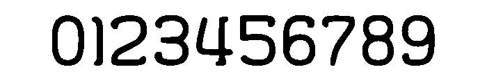 Monospace Tech Block Font OTHER CHARS