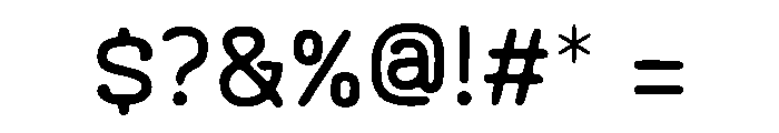 Monospace Tech Block Font OTHER CHARS