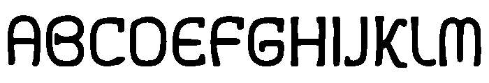 Monospace Tech Block Font UPPERCASE