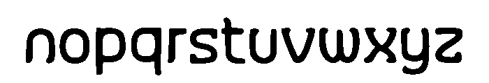 Monospace Tech Block Font LOWERCASE