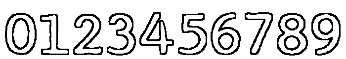 Monotype Outline Regular Font OTHER CHARS