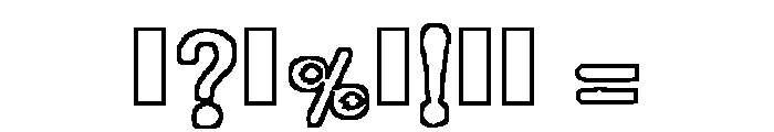 Monotype Outline Regular Font OTHER CHARS