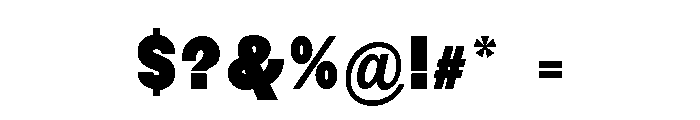 Monqest Black Condensed Font OTHER CHARS
