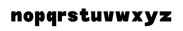 Monqest Black Condensed Font LOWERCASE