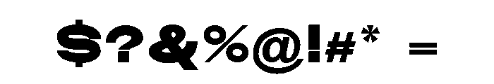 Monqest Black Expanded Font OTHER CHARS