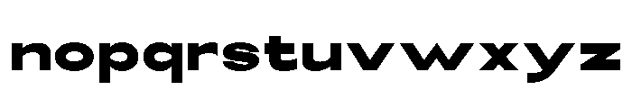 Monqest Black Expanded Font LOWERCASE