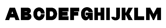 Monqest Black Semi Condensed Font UPPERCASE