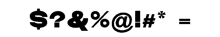 Monqest Black Semi Expanded Font OTHER CHARS