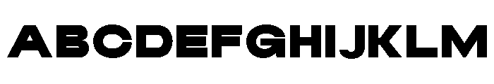 Monqest Black Semi Expanded Font UPPERCASE