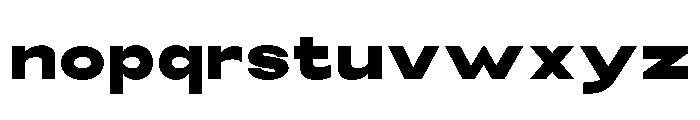 Monqest Black Semi Expanded Font LOWERCASE