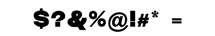 Monqest Black Font OTHER CHARS