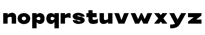 Monqest Black Font LOWERCASE