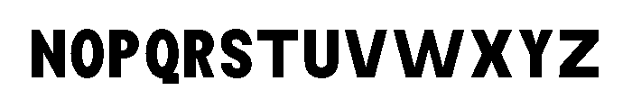 Monqest Bold Condensed Font UPPERCASE