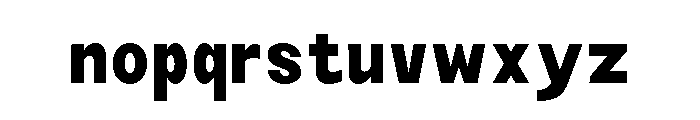 Monqest Bold Condensed Font LOWERCASE