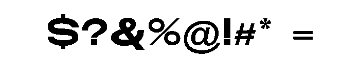 Monqest Bold Expanded Font OTHER CHARS