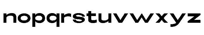 Monqest Bold Expanded Font LOWERCASE