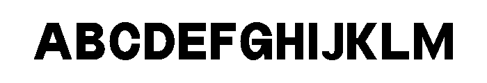 Monqest Bold Semi Condensed Font UPPERCASE